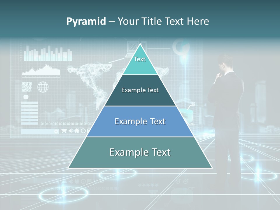 Contact Button Press PowerPoint Template