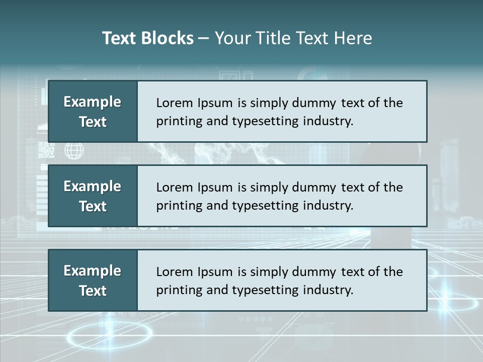 Contact Button Press PowerPoint Template