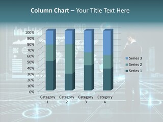 Contact Button Press PowerPoint Template