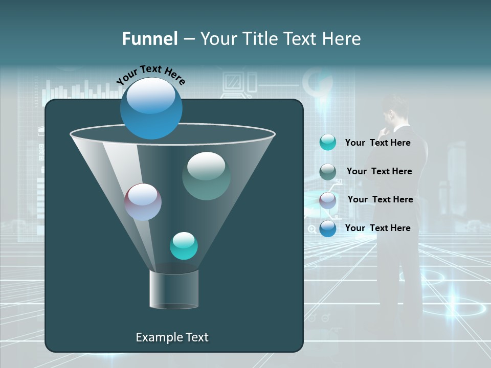 Contact Button Press PowerPoint Template