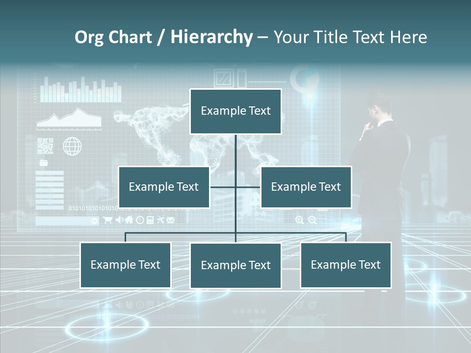 Contact Button Press PowerPoint Template