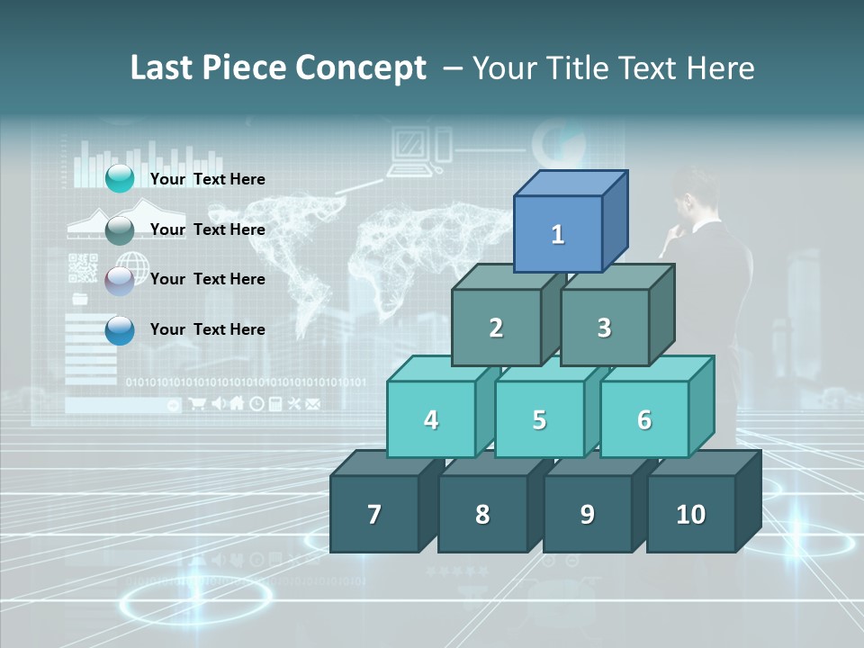 Contact Button Press PowerPoint Template