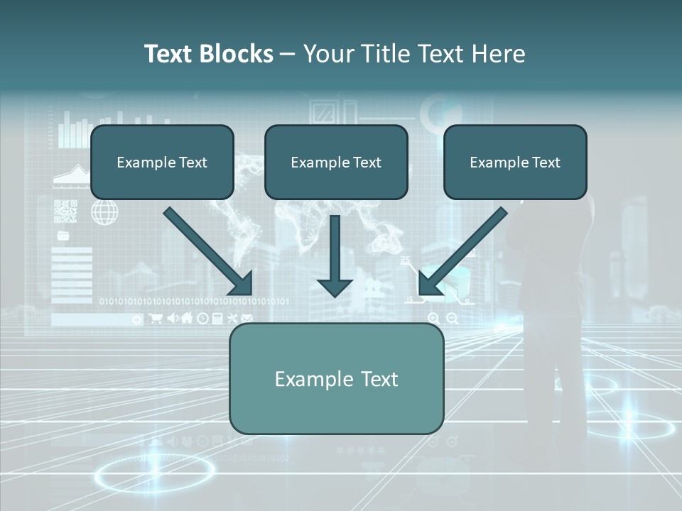 Contact Button Press PowerPoint Template
