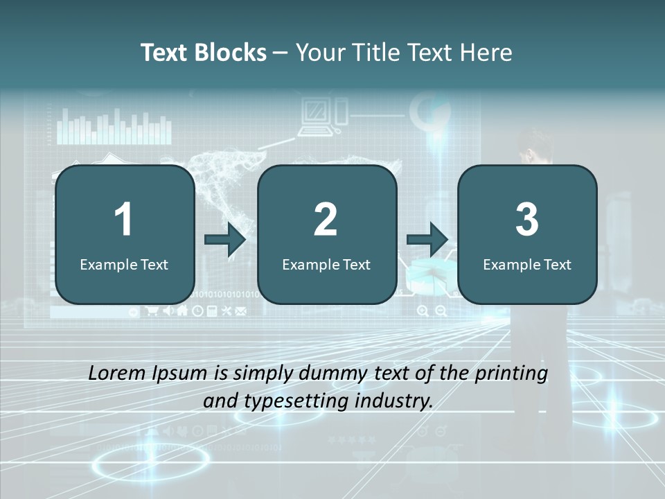 Contact Button Press PowerPoint Template