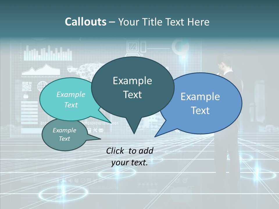 Contact Button Press PowerPoint Template