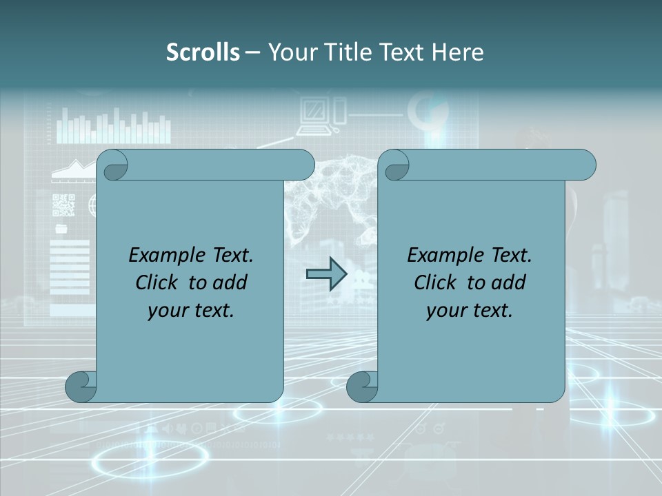 Contact Button Press PowerPoint Template
