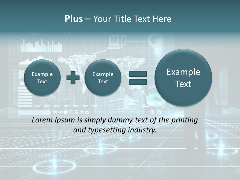 Contact Button Press PowerPoint Template