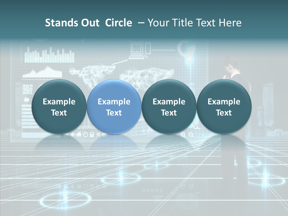 Contact Button Press PowerPoint Template
