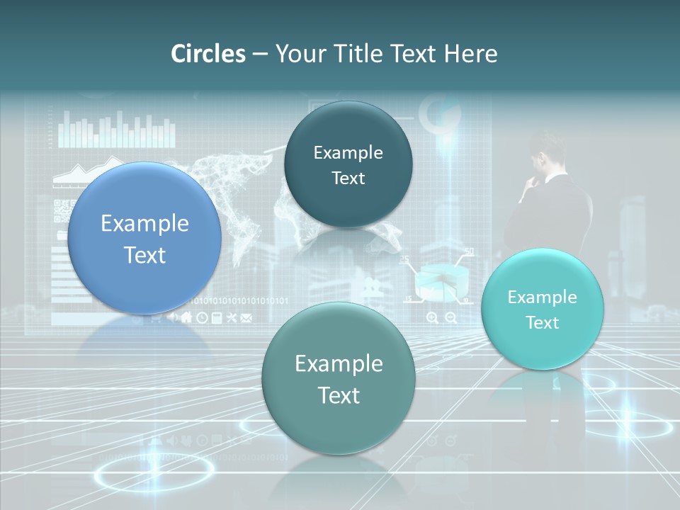 Contact Button Press PowerPoint Template