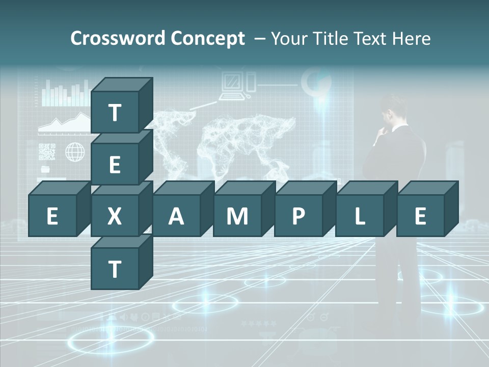 Contact Button Press PowerPoint Template