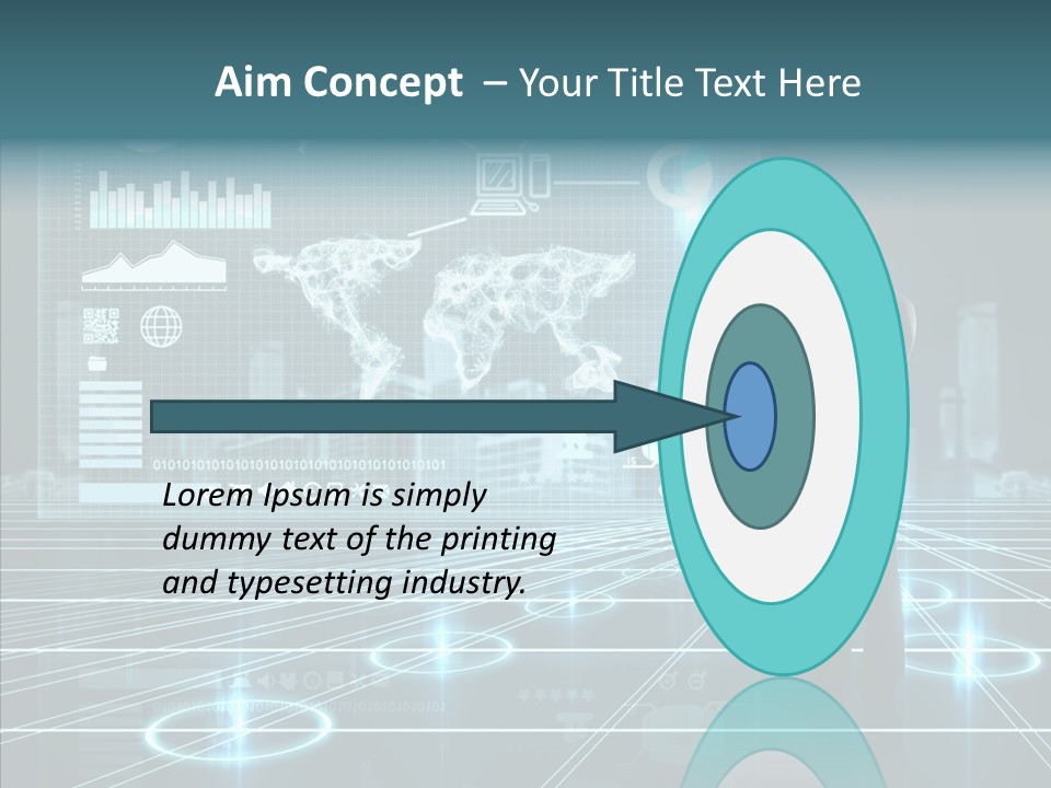 Contact Button Press PowerPoint Template