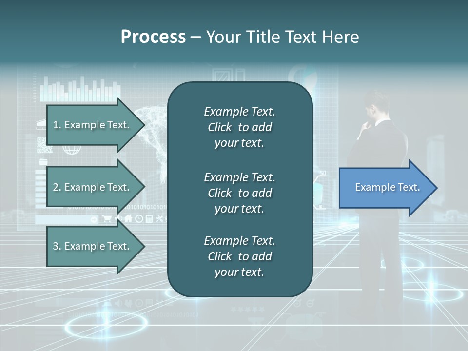 Contact Button Press PowerPoint Template