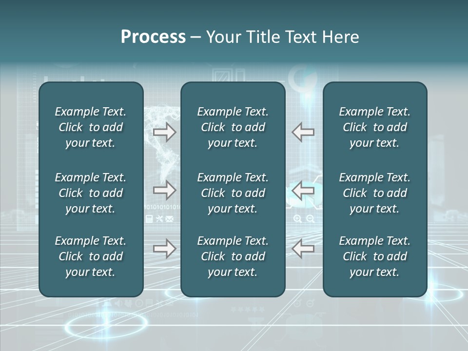 Contact Button Press PowerPoint Template