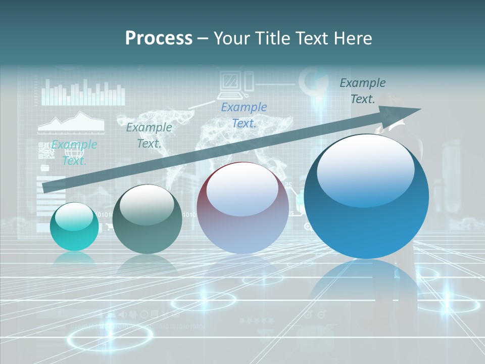 Contact Button Press PowerPoint Template
