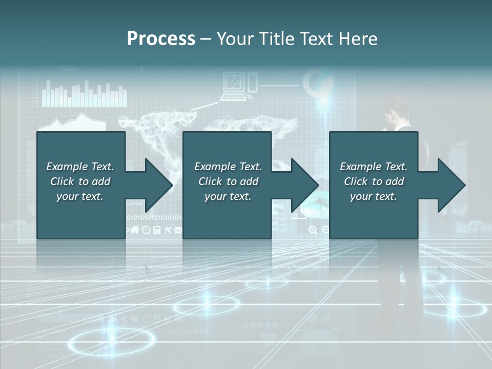 Contact Button Press PowerPoint Template
