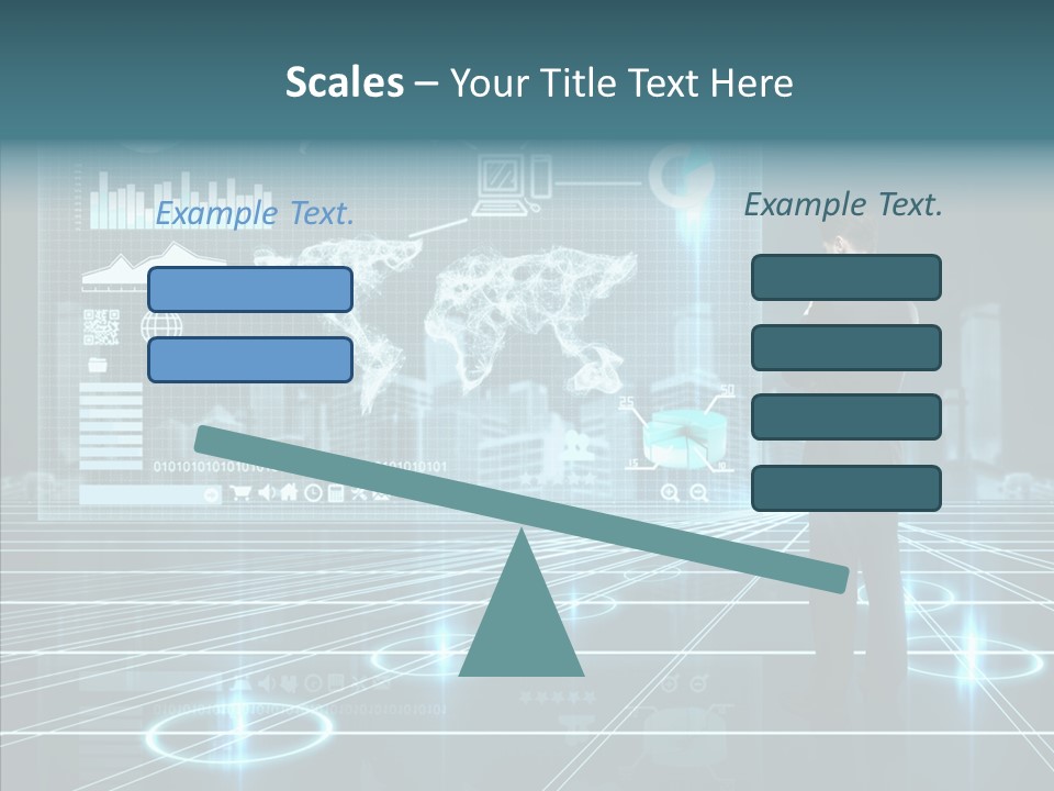 Contact Button Press PowerPoint Template