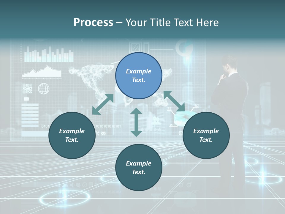 Contact Button Press PowerPoint Template