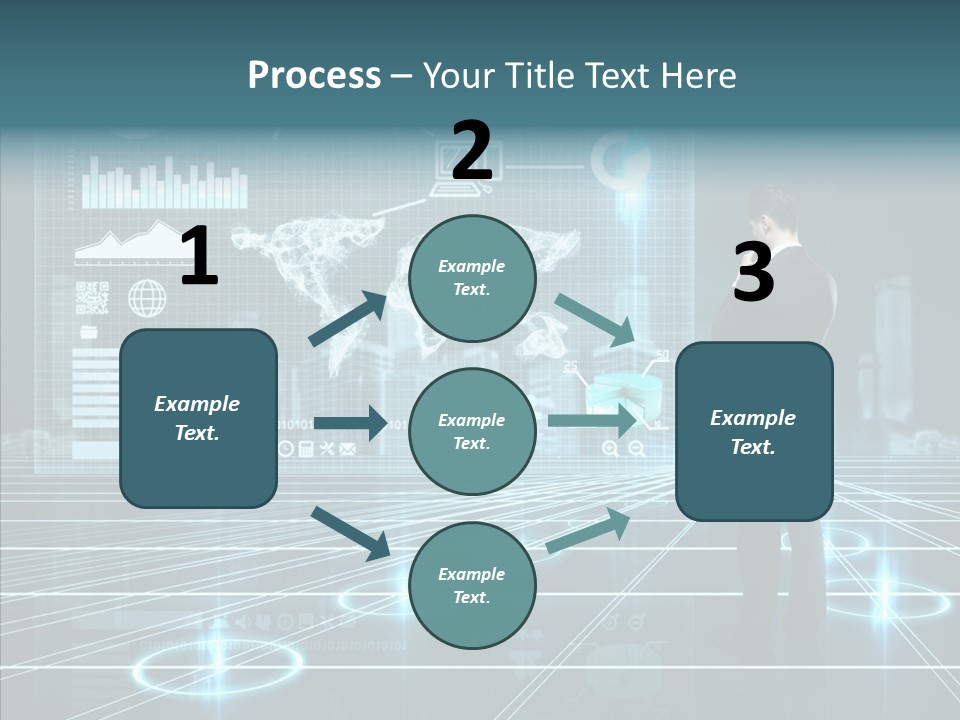Contact Button Press PowerPoint Template