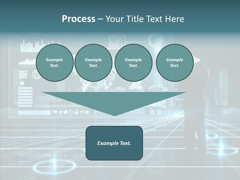 Contact Button Press PowerPoint Template