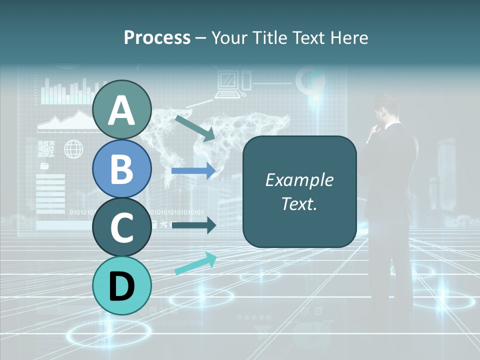 Contact Button Press PowerPoint Template