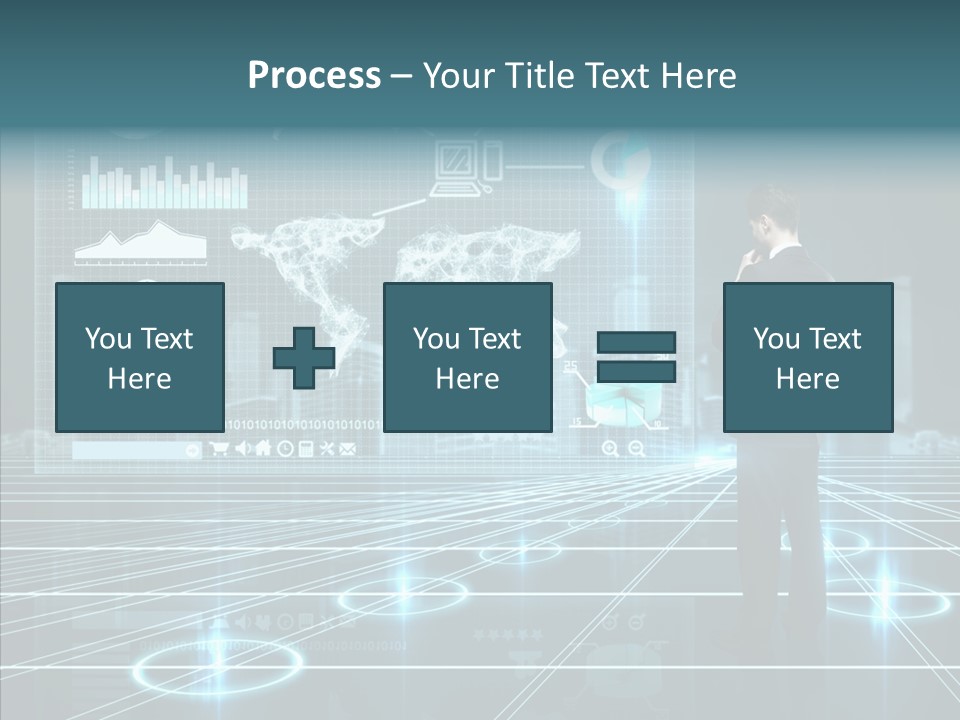 Contact Button Press PowerPoint Template