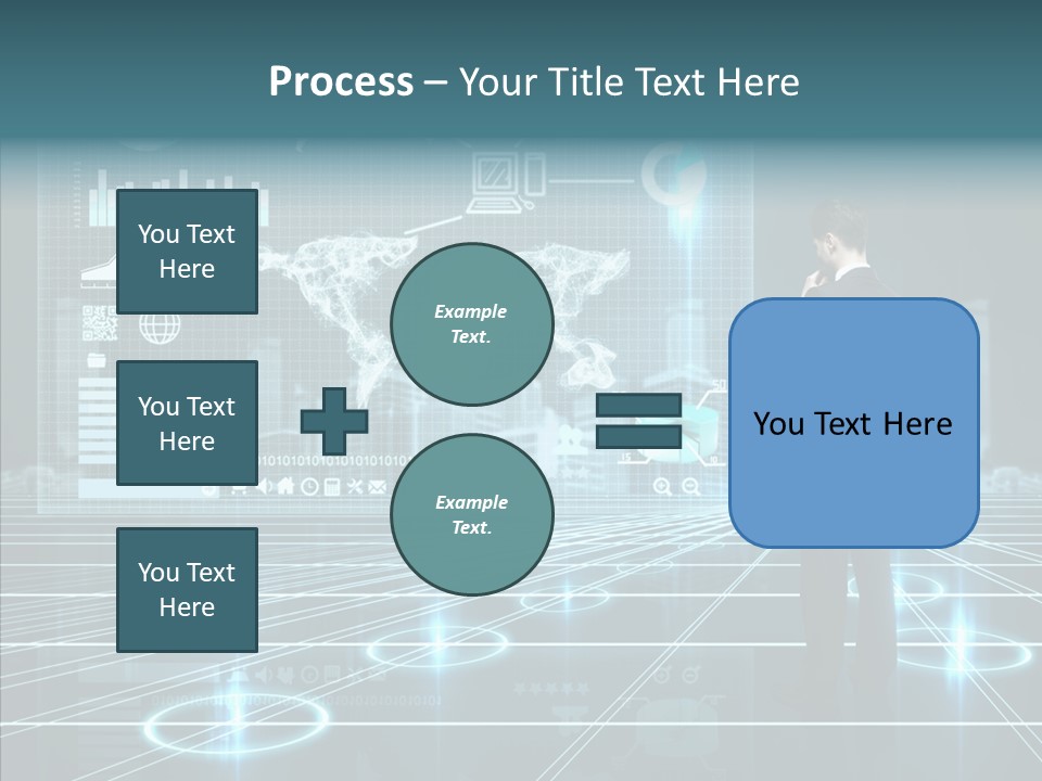 Contact Button Press PowerPoint Template