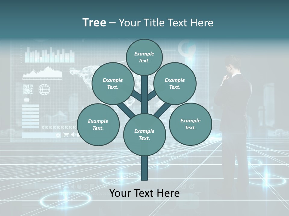 Contact Button Press PowerPoint Template