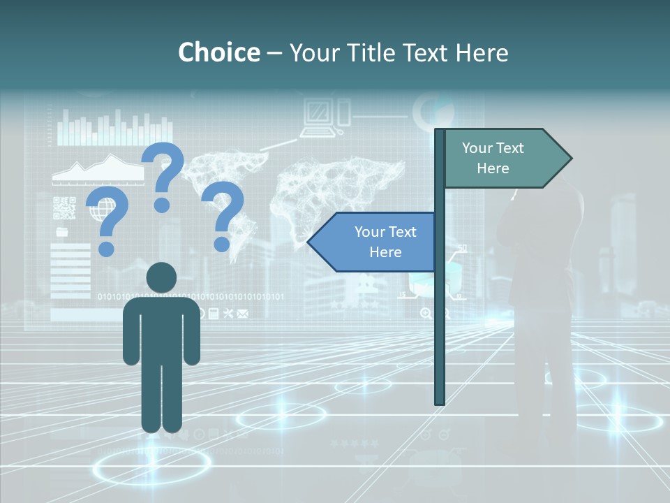 Contact Button Press PowerPoint Template