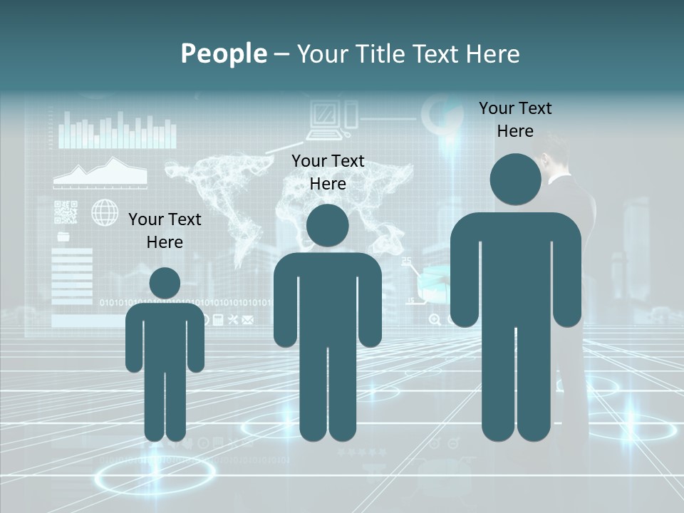Contact Button Press PowerPoint Template