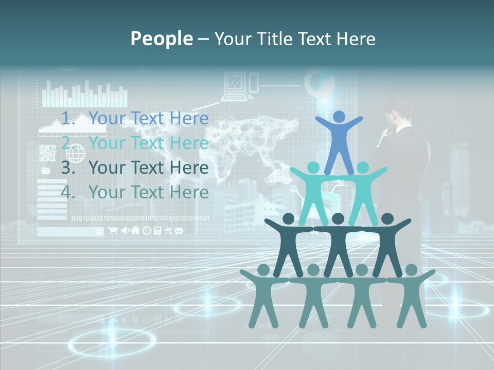Contact Button Press PowerPoint Template