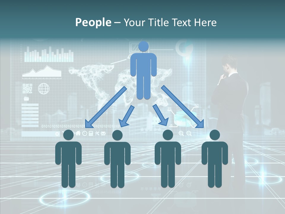 Contact Button Press PowerPoint Template