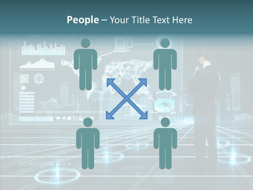 Contact Button Press PowerPoint Template