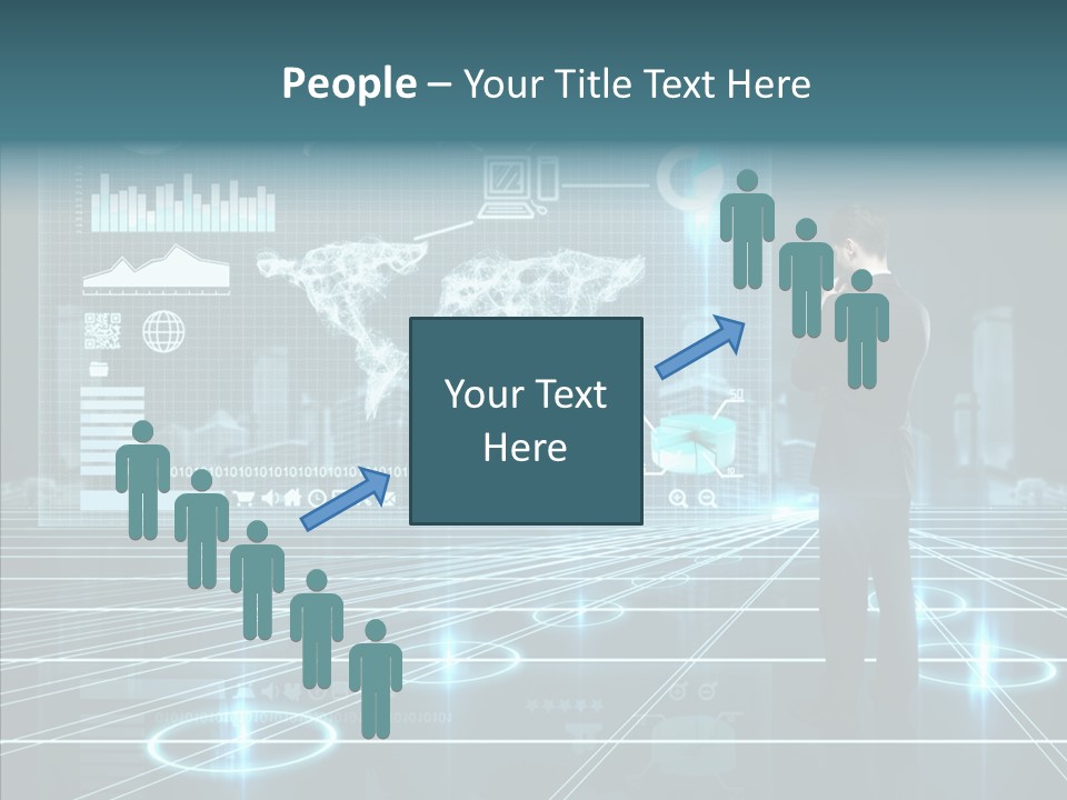 Contact Button Press PowerPoint Template