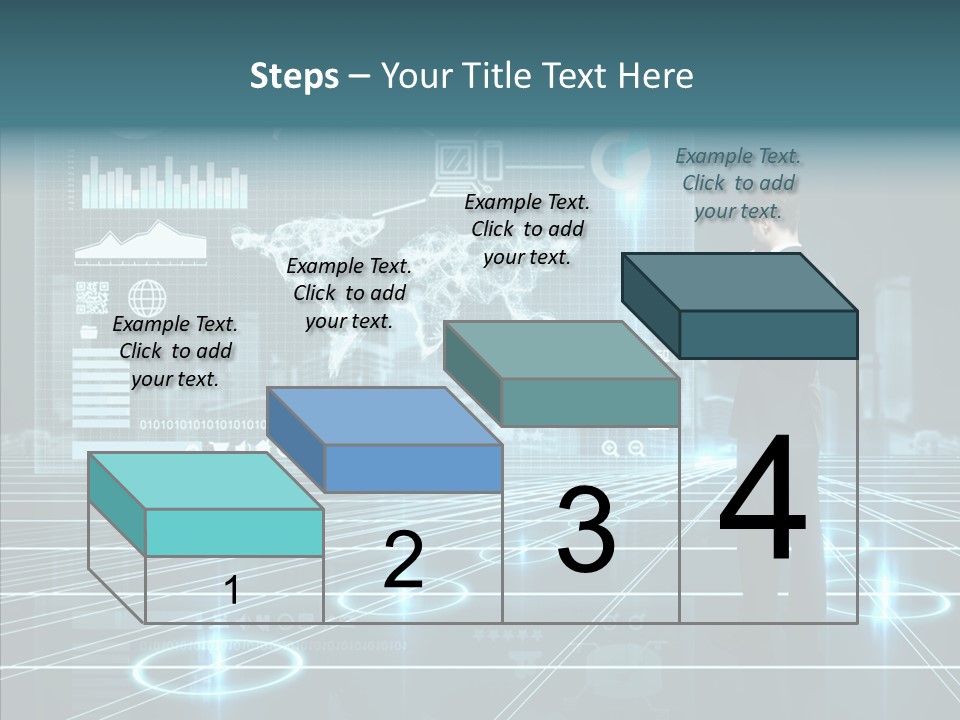 Contact Button Press PowerPoint Template