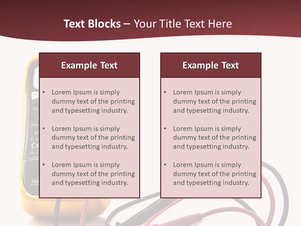 Voltage Range Ohm PowerPoint Template