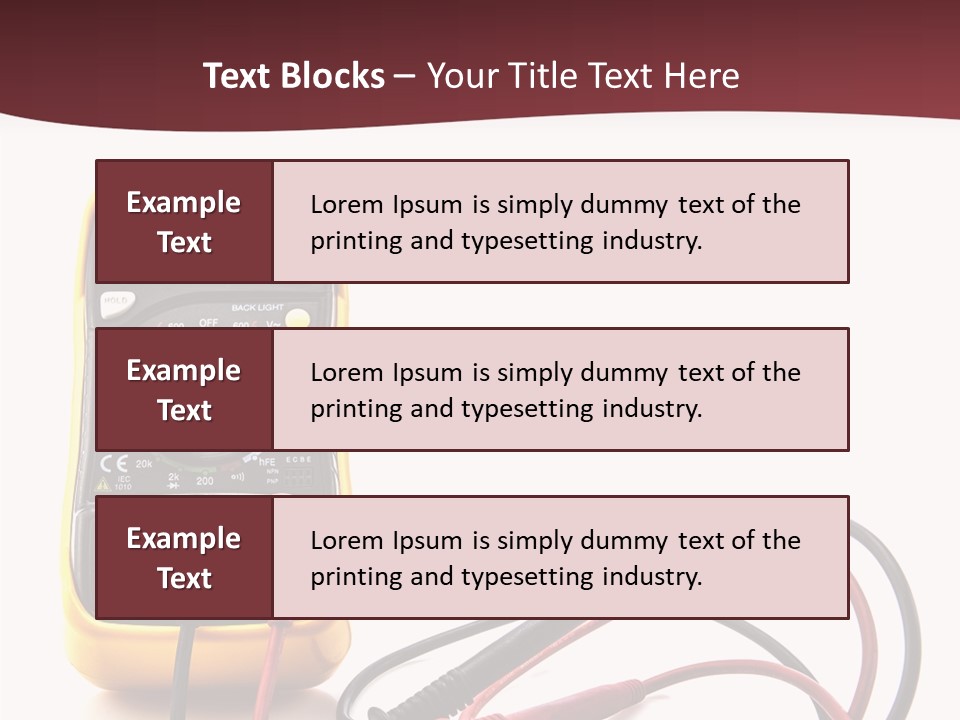 Voltage Range Ohm PowerPoint Template