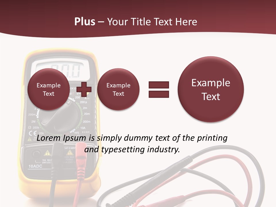 Voltage Range Ohm PowerPoint Template