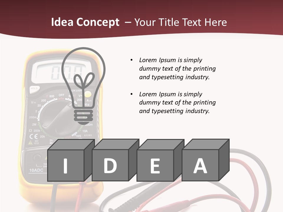 Voltage Range Ohm PowerPoint Template
