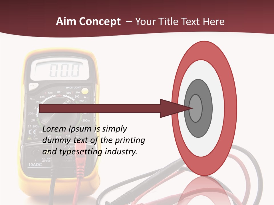 Voltage Range Ohm PowerPoint Template