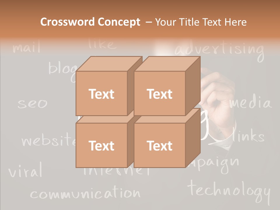 Seo Pen Communicate PowerPoint Template