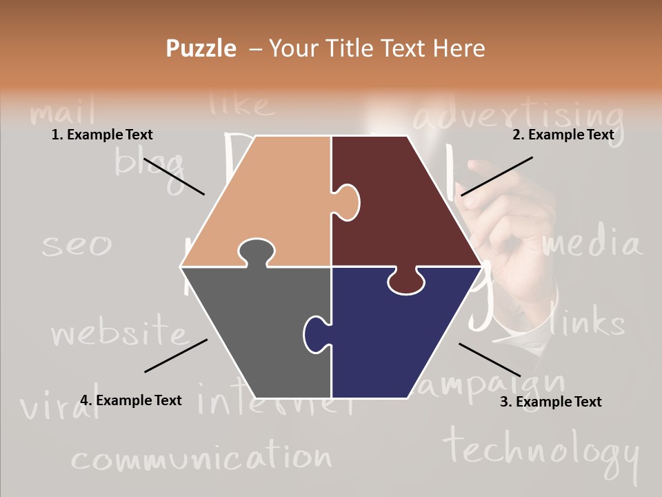Seo Pen Communicate PowerPoint Template