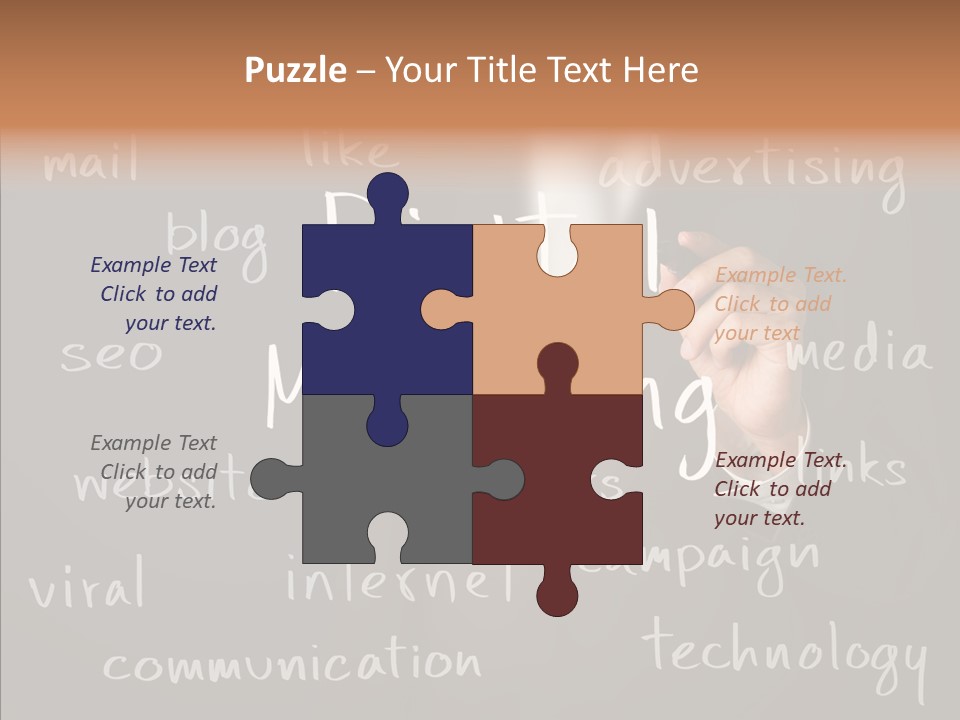 Seo Pen Communicate PowerPoint Template