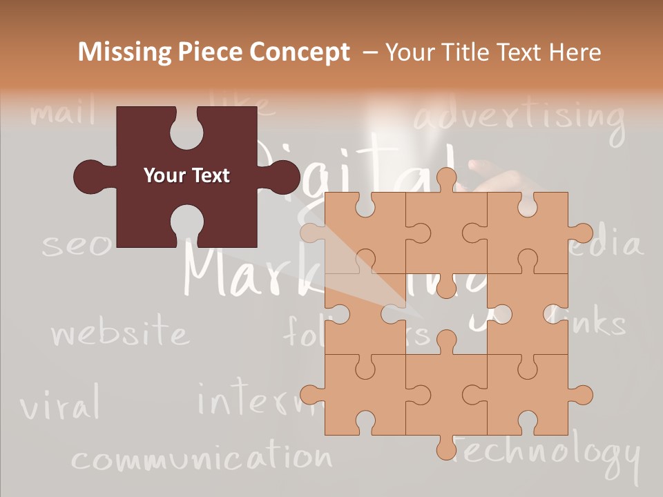 Seo Pen Communicate PowerPoint Template