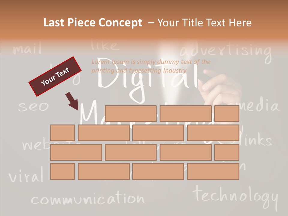 Seo Pen Communicate PowerPoint Template
