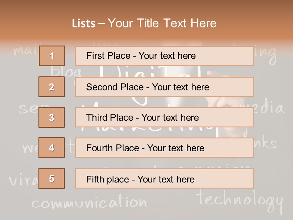 Seo Pen Communicate PowerPoint Template