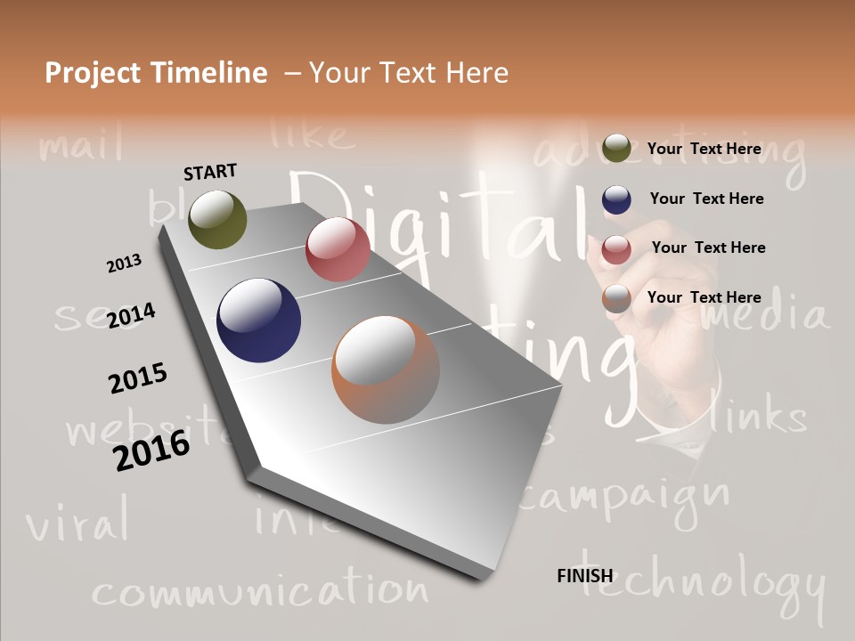Seo Pen Communicate PowerPoint Template