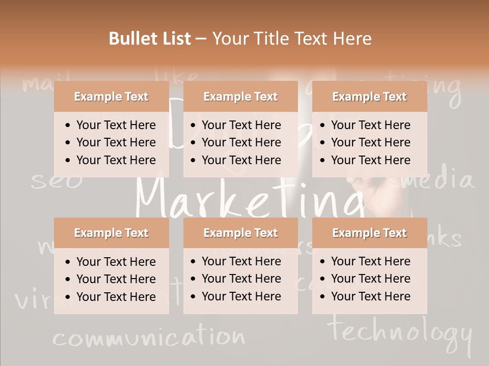Seo Pen Communicate PowerPoint Template
