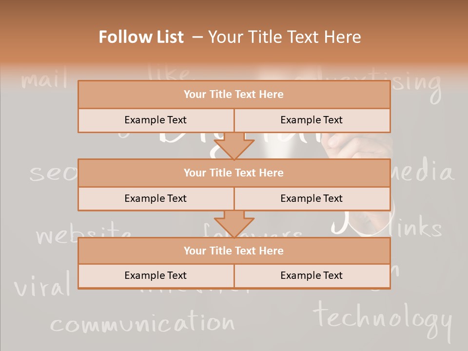 Seo Pen Communicate PowerPoint Template