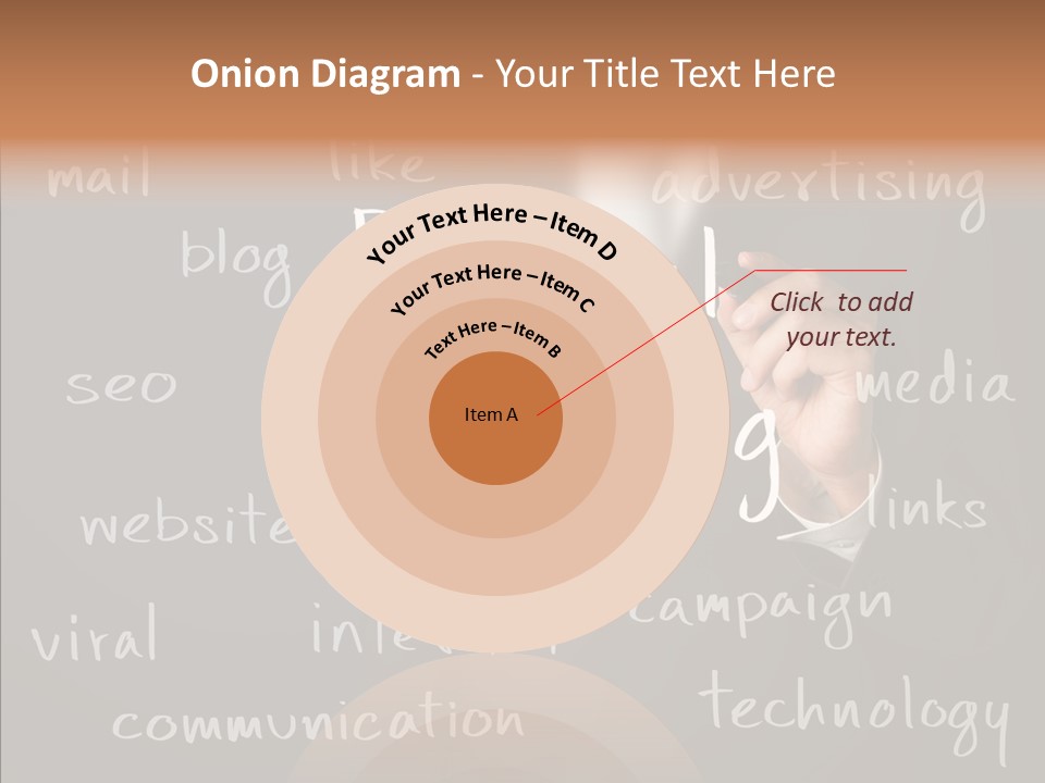 Seo Pen Communicate PowerPoint Template