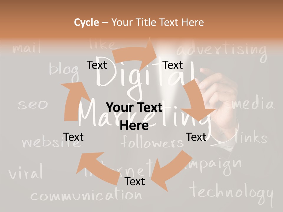 Seo Pen Communicate PowerPoint Template